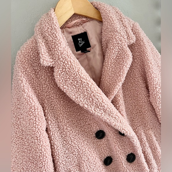 Art Class Pink Sherpa Jacket - Picture 3 of 5